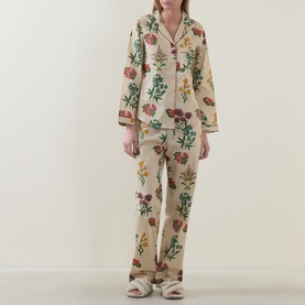Classic Wallpaper Floral Long Pyjama Set