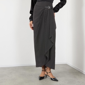 Polka Dot Wrap Skirt