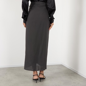 Polka Dot Wrap Skirt