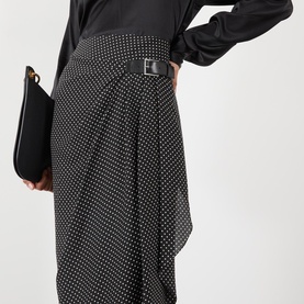 Polka Dot Wrap Skirt