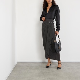Polka Dot Wrap Skirt
