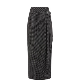 Polka Dot Wrap Skirt