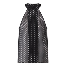 Polka Dot Silk Blouse