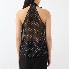 Polka Dot Silk Blouse
