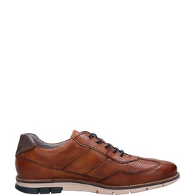 Leather Lace-Up Trainers