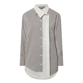 Mira Asymmetric Striped Shirt