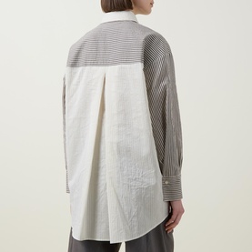 Mira Asymmetric Striped Shirt
