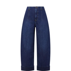Ena Cropped Barrel Leg Jeans