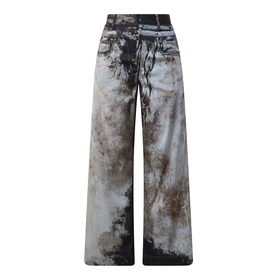 Cairo Printed Straight-Leg Trousers