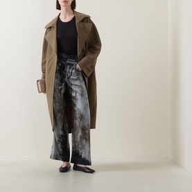 Cairo Printed Straight-Leg Trousers