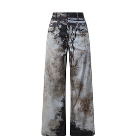 Cairo Printed Straight-Leg Trousers