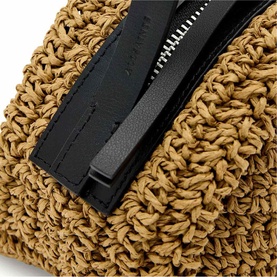 Rosalie Arc Raffia Crossbody Bag