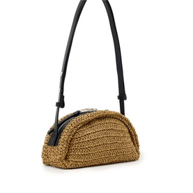 Rosalie Arc Raffia Crossbody Bag