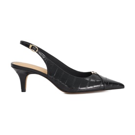 Distinctive Mock-Croc Slingback Heels