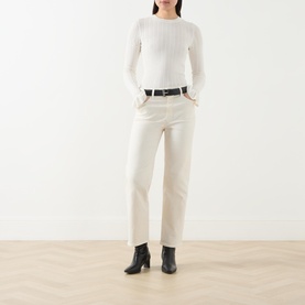 Stevie Mid-Rise Straight Leg Jeans