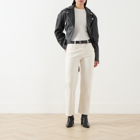 Stevie Mid-Rise Straight Leg Jeans