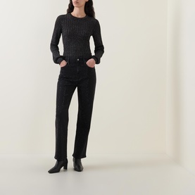 Stevie Embellished Straight Jeans