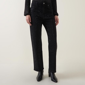 Stevie Embellished Straight Jeans