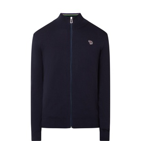 Zebra Logo Badge Zip-Through Cardigan