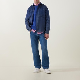 Tonal Stripe Overshirt