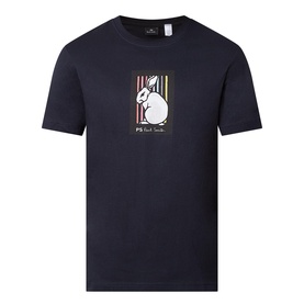 Rabbit Stripe Logo T-Shirt