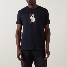 Rabbit Stripe Logo T-Shirt