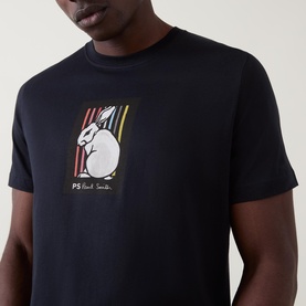 Rabbit Stripe Logo T-Shirt