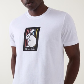 Rabbit Stripe Logo T-Shirt