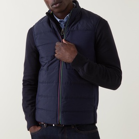 Mixed Media Padded Gilet