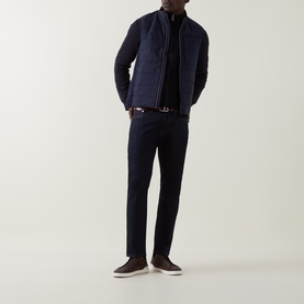 Mixed Media Padded Gilet