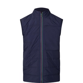 Mixed Media Padded Gilet