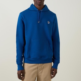 Zebra Logo Badge Drawstring Hoodie