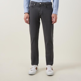Logo Tapered Leg Jeans