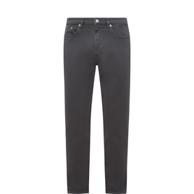 Logo Tapered Leg Jeans