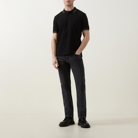 Stripe Trim Polo Shirt