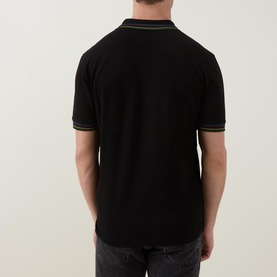 Stripe Trim Polo Shirt