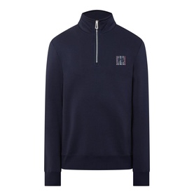 Stripe Logo Half-Zip Sweatshirt