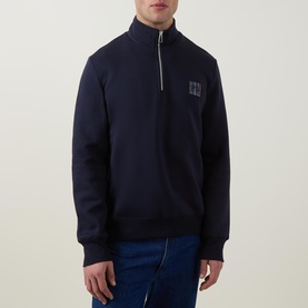 Stripe Logo Half-Zip Sweatshirt