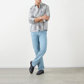 Double Face Striped Overshirt