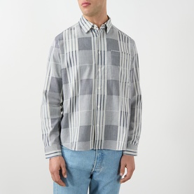 Double Face Striped Overshirt