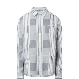 Double Face Striped Overshirt