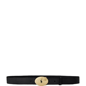 ID Oval-Buckle Leather Belt