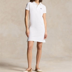 Pony Logo Mesh Polo Mini Dress