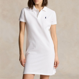 Pony Logo Mesh Polo Mini Dress