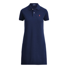 Pony Logo Mesh Polo Mini Dress