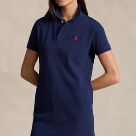 Pony Logo Mesh Polo Mini Dress