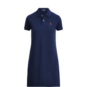 Pony Logo Mesh Polo Mini Dress