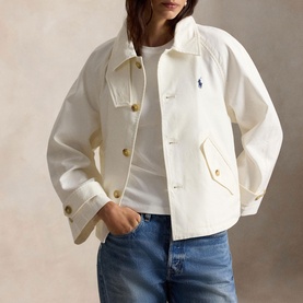 Pony Logo Oversized Twill Jacket