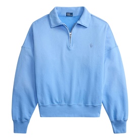 Pony Logo Quarter Zip Fleece Sweater