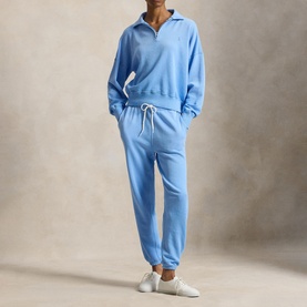 Pony Logo Quarter Zip Fleece Sweater